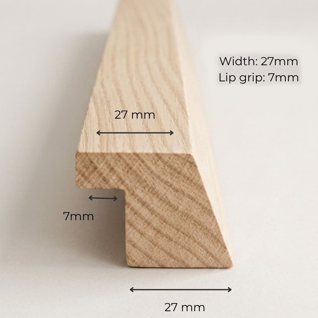 Oak Bevel Edge Handle