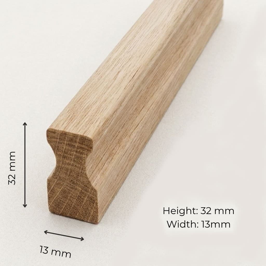 Oak Contour Handle