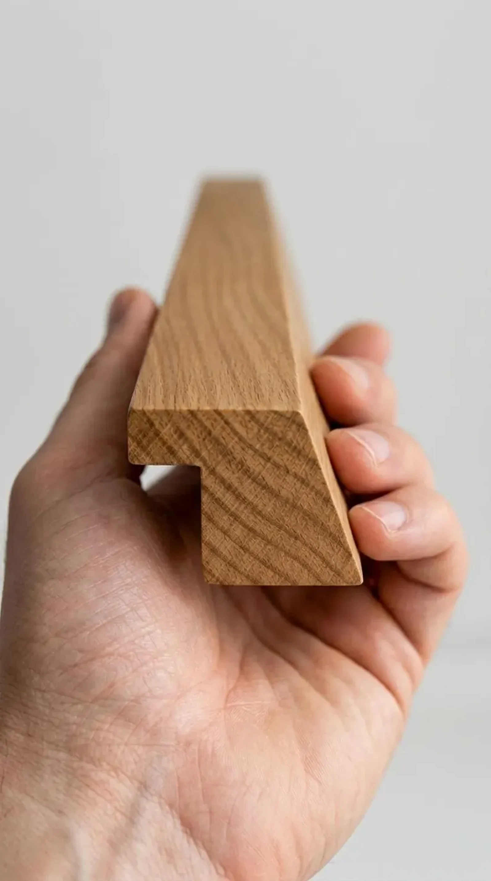 Oak Bevel Edge Handle