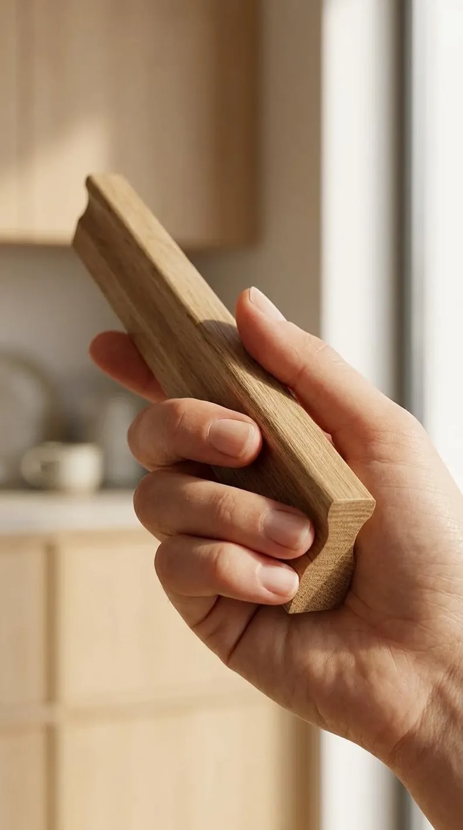 Oak Contour Handle